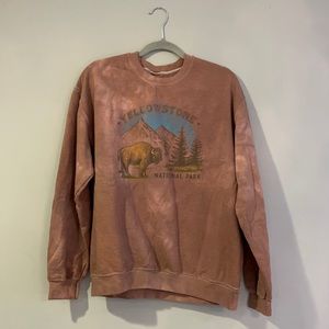 Yellowstone Brown Tie Dye Sweatshirt
